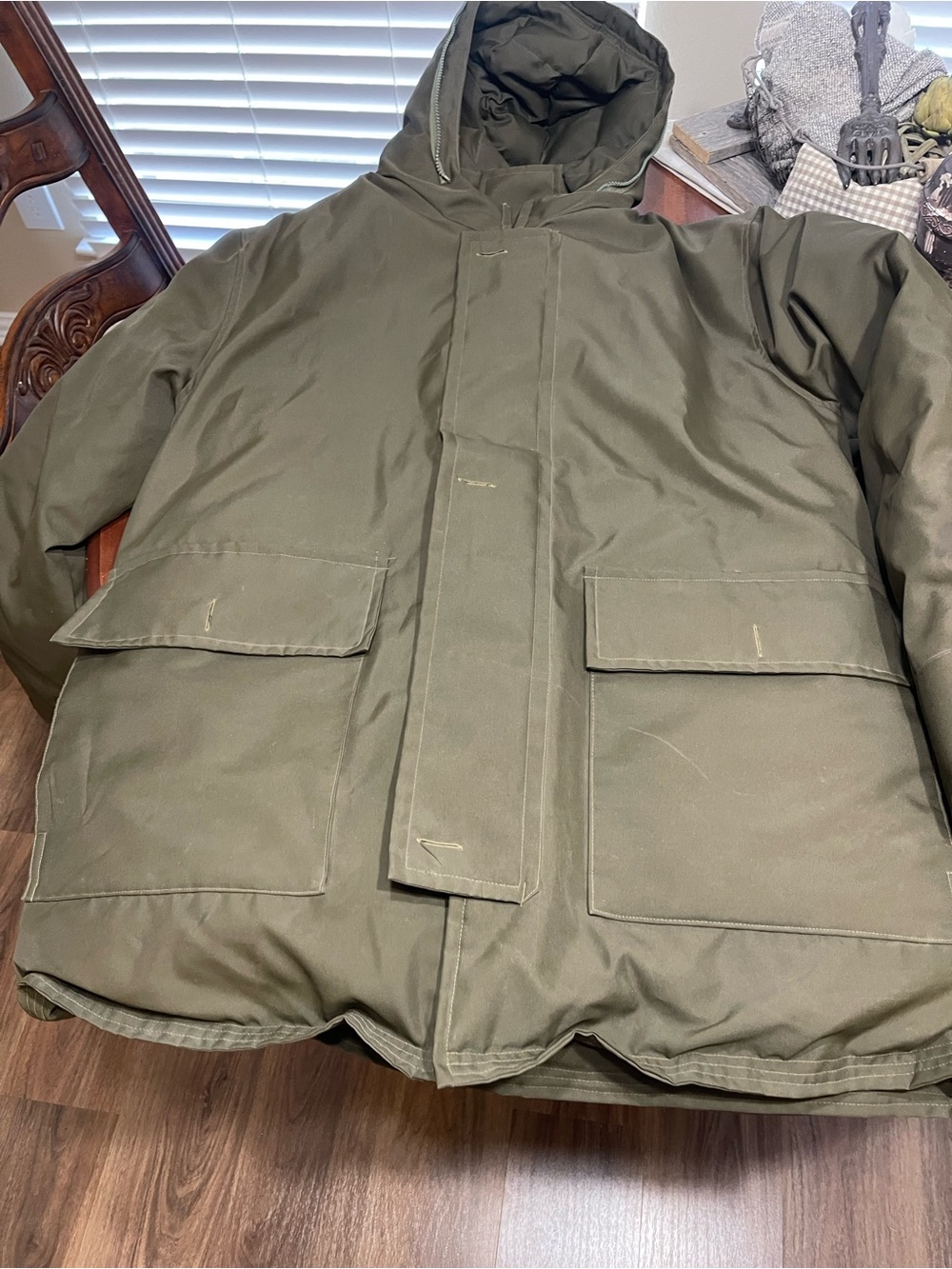 VTG Herter's Coat parka Men's XL Hudson Bay Virgin Goose Down Hunting 70s